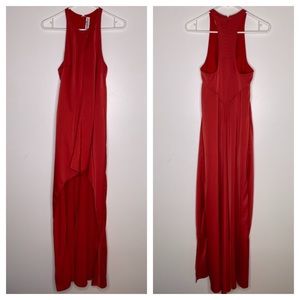 KAUFMANFRANCO High Low Racerpack Pocket Maxi Dress Designer Gown Size 0